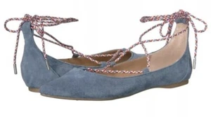 Steven Madden gamuza azul para mujer Emilie talla 7,5 - Imagen 1 de 6