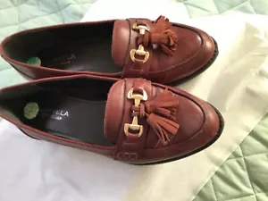 CARVELA KURT GEIGER BROWN LEATHER LOFERS SHOES SIZE UK 4.5 EU 37.5 - Picture 1 of 6