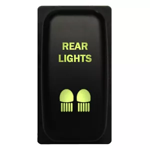 Interruptor pulsador LUCES TRASERAS M1B04G LED verde 12V para Mitsubishi Outlander Endeavor - Imagen 1 de 1