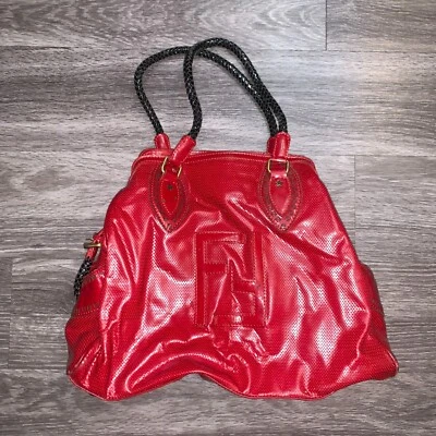 Bolso de Mano Vintage Fendi De Jour Charol Rojo Foto 1 de 4