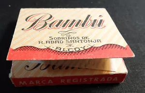 ANTIQUE CIGARETTE ROLLING PAPER BAMBU EARLY 1900 TOBACCIANA COLLECTIBLES 003CC - Imagen 1 de 1