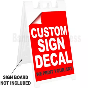 1 Pezzo - Adesivo decalcomania segnaletica personalizzata SEGNA DI RICAMBIO cornice A marciapiede 24x36 - Foto 1 di 1