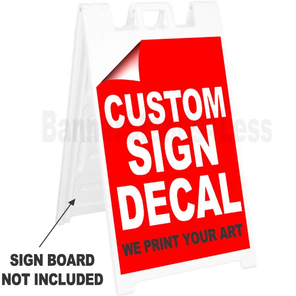 REPLACEMENT SIGN A-Frame Sidewalk Custom Signicade 24x36 Decal Stickers (2pc) - Image 1 of 1