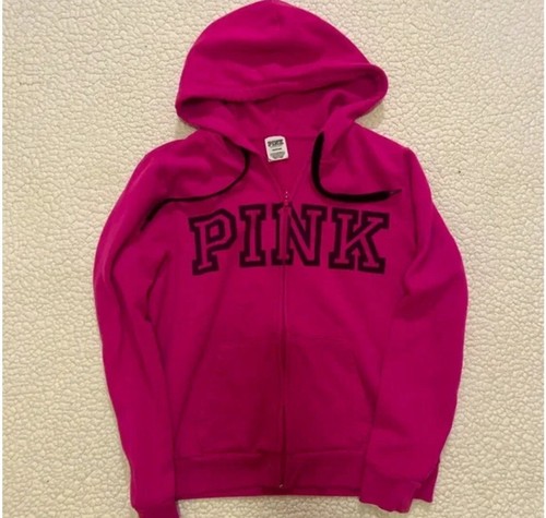 UNDERCOVER Felpa con cappuccio e zip ROSA Victoria Secret GRANDE