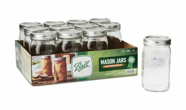 Ball Mason Jar コレクション　まとめ売り Ball Mason Ideal Quart Jar Lid full Colorful Collectables Vintage