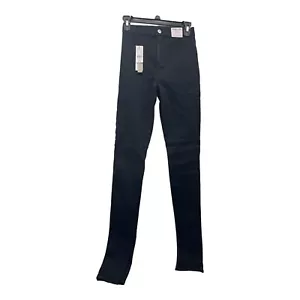 Top Shop Joni Women’s 26/32 Size 4 Black Stretchy Jean Pants - Picture 1 of 6