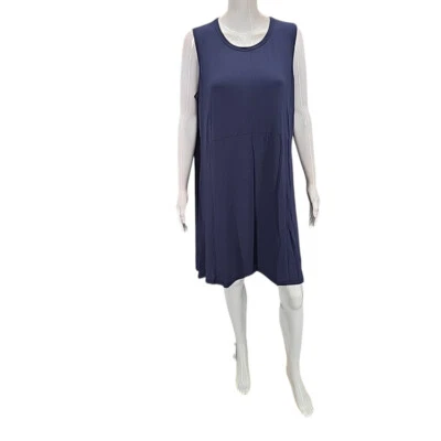 Vestido sin mangas Isaac Mizrahi Live para mujer Everyday talla pequeña X-grande azul marino Foto 1 de 4