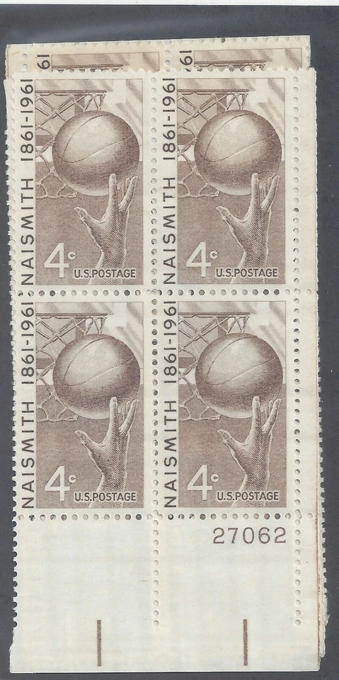  US Stamp #1189 Four Corners MNH NAISMITH, Plate Block # 27062 - Image 1 of 1