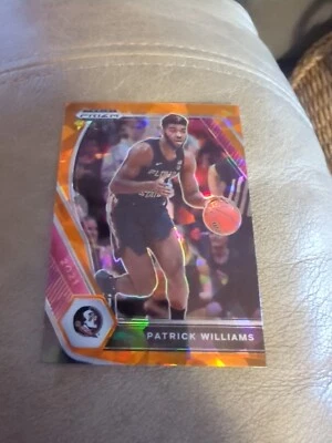 PATRICK WILLIAMS 2021 Panini Prizm Draft Picks Orange Cracked Ice (RC) #47 - Image 1 of 2