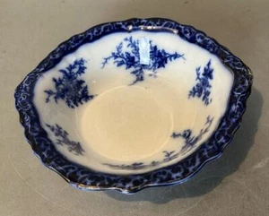 Antique Flow Blue Stanley Pottery Touraine 10-1/4" Round Vegetable Bowl - Picture 1 of 6