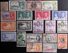 1908-50 CAYMAN ISL. #32-130: F/VF Used 'KEVII-KGV-KGVI' lot of 20 all different
