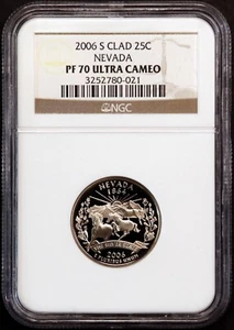 2006 S NEVADA STATE QUARTER Clad Proof NGC PF70-Free Ship - Picture 1 of 2