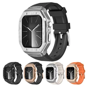 Men Women Sports Band Strap + Case For Apple Watch iWatch 9 8 7 6 5 4 SE 44/45mm - Picture 1 of 32