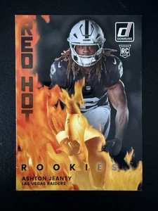 Ashton Jeanty 2025 Donruss #RHR-ASJ Red Hot Rookies (RC) Las Vegas Raiders - Bild 1 von 2