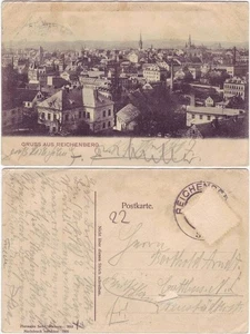 Reichenberg Gruss aus... - Totale Ansichtskarte Liberec 1905 - Bild 1 von 3