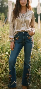Cupio Crushed Samt Feder grau Bluse groß Boho fließend Lagenlook minimalistisch - Bild 1 von 11