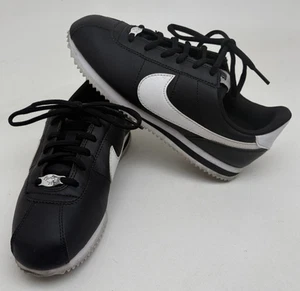Nike Cortez Basic '72 Black Classic Low Top Sneakers Shoes Size 5Y - Picture 1 of 9