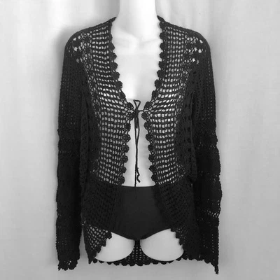 Suéter Indígena Peruano Crochet Telar a Mano Algodón Orgánico S/M Foto 1 de 4