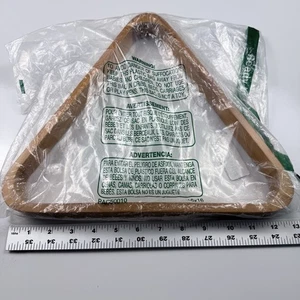 Rastrelliera triangolare biliardo in legno per 2 palline da 1/4” - Nuova in bustina 11,5” - Foto 1 di 5