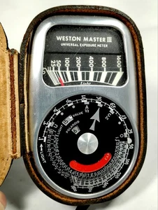 Vintage Weston Master III 3 Belichtungsmesser Modell 737 mit Koffer - Bild 1 von 10