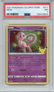 2021 Pokemon Celebrations Mew #011 Holo Celebrations PSA 7 - Picture 1 of 2