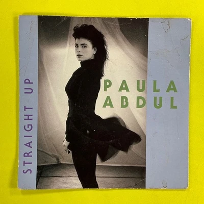 Paula Abdul Straight Up/Cold Heart 7" Vinyl Single Siren Records 1989 - Image 1 of 4