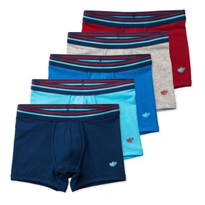 Jameson Boy's Ultra Soft Cotton Boxer Briefs, 5 Pack Voyager, Youth Size 6 - Picture 1 of 8