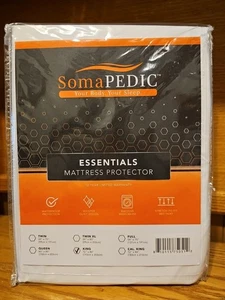 NEW Soma PEDIC KING size MATTRESS PROTECTOR Sheet Cover WHITE - Picture 1 of 3