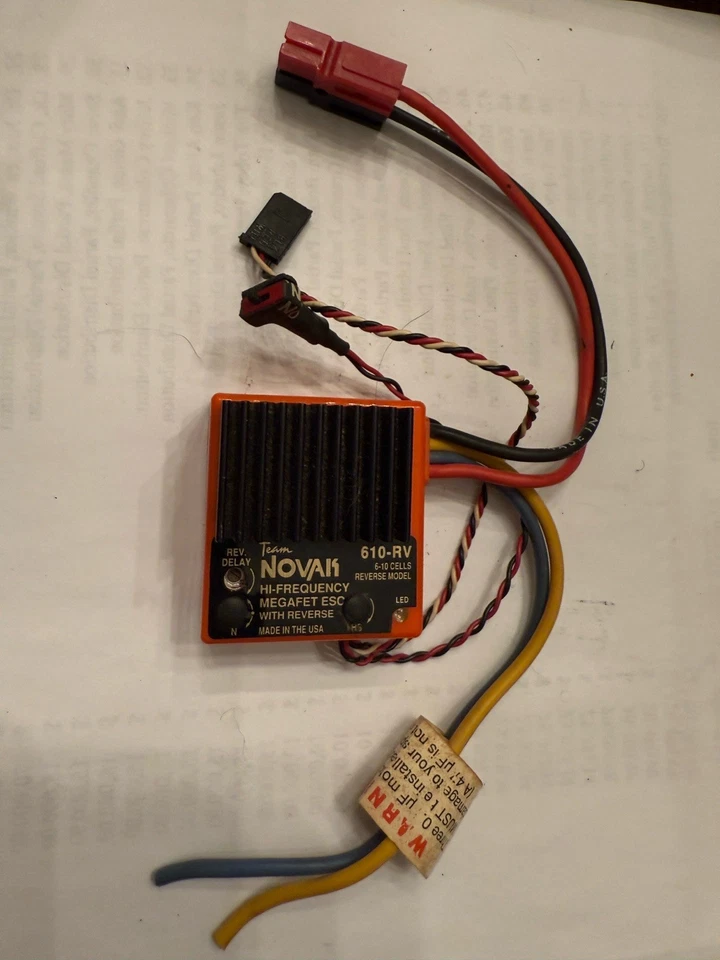 Vintage RC Novak 610-RV Brushed Electronic Speed Control With Reverse - Working - Image 1 of 1