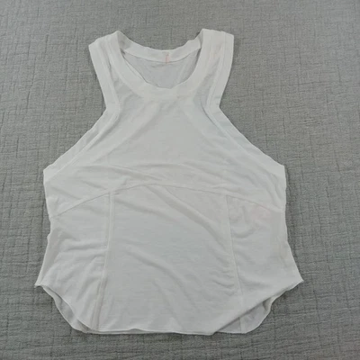 Camiseta sin mangas grande plateada blanca Free People Movement para mujer nueva con etiquetas $40 Foto 1 de 4