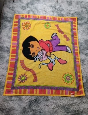 Vintage Dora the Explorer Nickelodeon Let’s Go Vamanos Fleece Blanket Boots Y2k - Image 1 of 4