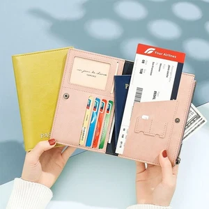 Multifunktion Pass tasche für Zertifikate PU Ticket klemme Pass abdeckung - Bild 1 von 19