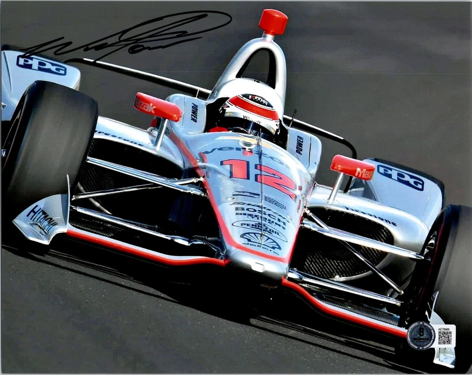 FOTO FIRMADA POR WILL POWER 8X10 BECKETT BAS CERTIFICADO DE AUTENTICIDAD INDY 500 GANADOR 9 Foto 1 de 1