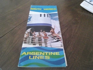 ARGENTINE CRUISE LINE VINTAGE PROSPEKT - Bild 1 von 1
