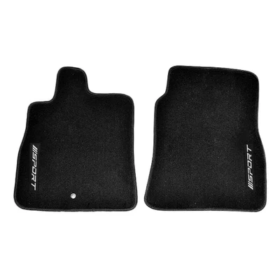 Alfombrilla de nailon negra para Mitsubishi Eclipse 06-12 2 piezas con deportiva blanca Foto 1 de 3