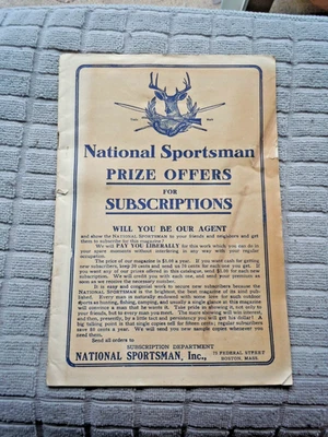 national sportsman magazine prize catalog early 1900's marble hunting knife - Image 1 of 4