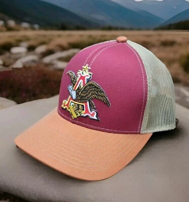 Anheiser-busch Hat, Budweiser, Budlight, Cap Patch Custom, Retro, Trucker Hat. - Image 1 of 4