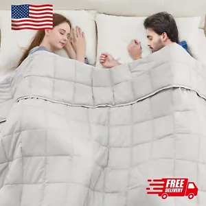 Weighted Blanket(80"X87" 20Lbs King Size),Ultra Soft and Cozy Cooling Weighted - Picture 1 of 7