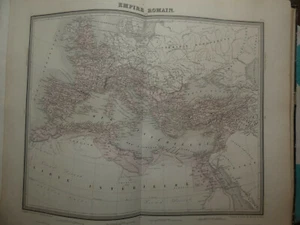 Carte issue atlas universel tardieu vuillemin 1876  Empire romain - Foto 1 di 1