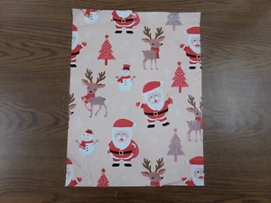 10-100 Santa 14x17 Poly Mailers Christmas Tree Snowman Shipping Reindeer Bags - Picture 1 of 3