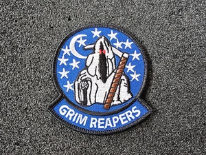 (A60-U) US Aviation Grim Reapers Patch Toppa Distintivo - Foto 1 di 3