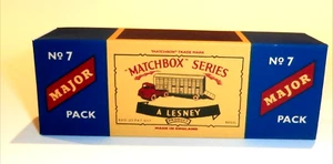 Matchbox Lesney Major Pack 7 a Thames Cattle Truck Empty Repro C Style Box - Bild 1 von 1