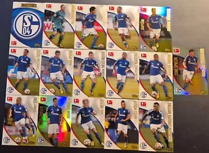 2014-15, SCHALKE 04, SET, 16 CARDS, HUNTELAAR, DRAXLER, FARFAN, TOPPS CHROME BUL - Bild 1 von 1