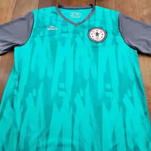 Score Mens Large Germany Deutsche Fussball-Bund Jersey Teal LMYA Soccer Football - Picture 1 of 9