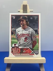 2023 Topps Update Gunnar Henderson Rookie Debut RC #US18 - Baltimore Orioles - Picture 1 of 2