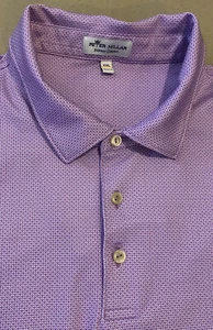 K19 Authentic Peter Millar Summer Comfort Golf Shirt Lilac Purple Mens 2XL VGC - Picture 1 of 9