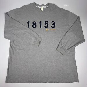 Vintage 2000s Y2K Rocawear State Property Grey Long Sleeve Shirt Men's 3XL XXL