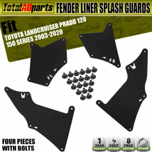 4x Fender Liner MudFlap Splash Guards For Toyota Land Cruiser Prado 120 150 SUV - Picture 1 of 10