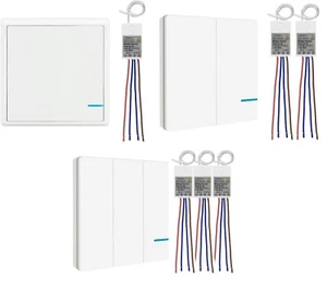 NEU Wireless Fernbedienung Lichtschalter Kit 240V Gangbeleuchtung Teile für Lampen - Bild 1 von 10