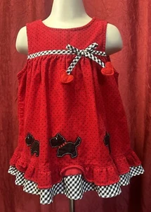 Vestido rojo para niño pequeño “Rare, Too” talla 18M - Imagen 1 de 6